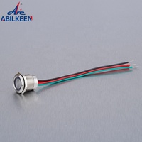 Bouton-poussoir électronique de 16mm 19mm 22mm Lumière éteinte Dc12v-24v gradateur tactile LED
