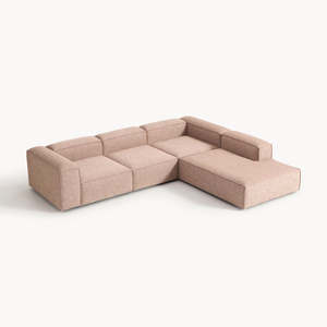 Divano Angolare Modulare in Tessuto, 4 Posti, Design Moderno <span class=keywords><strong>e</strong></span> Minimalista a Forma di L, <span class=keywords><strong>Arredamento</strong></span> Morbido per Casa, Adatto per Appartamenti, Hotel <span class=keywords><strong>e</strong></span> Ville - Product Image 5