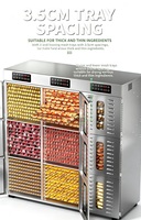 Industriële voedseldroger 99 trays hoge capaciteit roestvrij staal fruit & groente verwerkingsmachines commercieel