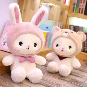 Bé thực vật các Bunny hoạt hình sang trọng phục sinh đồ chơi cho trẻ em Quà tặng hát nhồi bông phục sinh Bunny