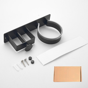 Support mural transfrontalier pour sèche-cheveux, rangement pour lisseur, pinces, support pour fer à repasser, suspension sur axe - Product Image 5