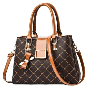 Wholesale Famous Brand Women Ladies Tote Handbag High Quality PU Leather Top-Handle Crossbody Bags