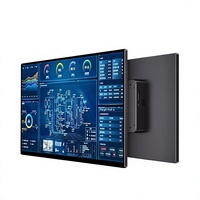 Nuevo Panel Táctil Capacitivo Industrial Android Todo en Uno de 215 Pulgadas, Computadora Inteligente a Prueba de Polvo con Pantalla Integrada, Negra para Negocios
