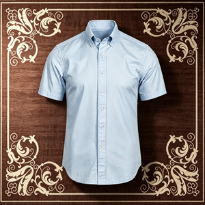 Chemise décontractée pour <span class=keywords><strong>homme</strong></span> <span class=keywords><strong>grande</strong></span> <span class=keywords><strong>taille</strong></span> à manches courtes, col à revers, broderie légère et motif tendance pour l'été - Product Image 5