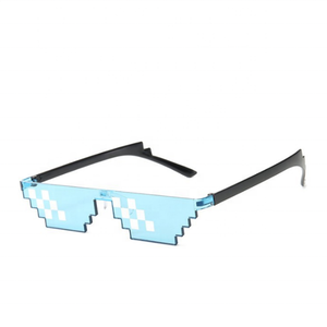 New Deal with it Gafas Thug Life Gafas <span class=keywords><strong>Pixel</strong></span> Mujeres Hombres Gafas de sol Negro Mosaico Gafas de sol - Product Image 6