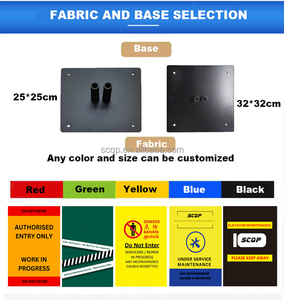 Barriere di traffico con barricata e recinzione per ascensore pieghevole in tessuto di plastica portatile - Product Image 5