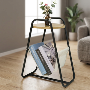 Mesa de Centro Moderna de Metal con Espacio de Almacenamiento - Product Image 3