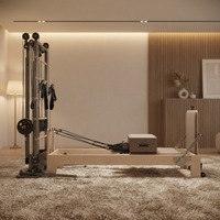 Machine de Pilates Reformer Commerciale avec Tour Demi-Trapezoid Spirale, Équipement de Fitness et de Yoga pour Studio et Domicile