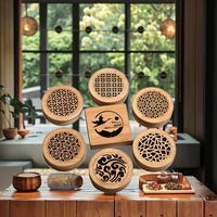 Brûleur d'encens traditionnel en bambou durable, boîte en bois au design personnalisé, support pour bâtonnets d'encens, diffuseur d'aromathérapie pour musc et oud, toutes saisons