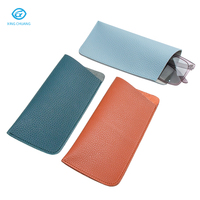 Étui à lunettes rectangulaire tendance en cuir souple avec logo personnalisé pour le rangement des lunettes – Offre Spéciale