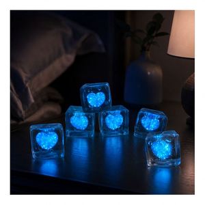 Private Label Glowing Heart Cube Squeeze Toy TPR Soft Squishy <b>Ball</b> <b>LED</b> Flashing Sensory Fidget Kids Gift Set Bulk - Product Image 5