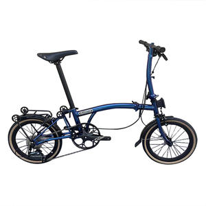 Bicicleta Plegable Retro Cranston de Plegado Triple, 16 Pulgadas, 9 Velocidades, Portátil y Ultraligera - Product Image 1