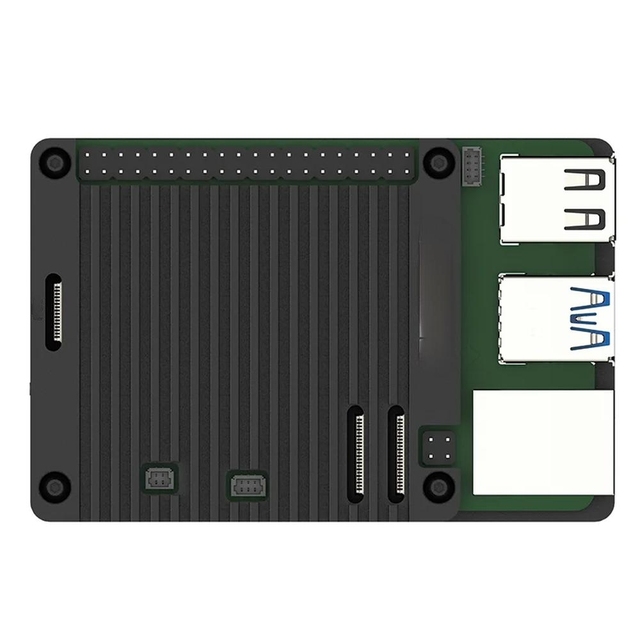 Pi5 Passive Cooling Open Aluminum CNC Case, Reducing the Board Temperature by up to 15 , Fanless Design, Noise-free..00.