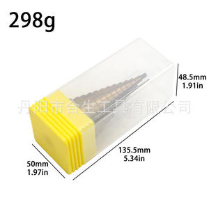 Mr <b>Drill</b> Step <b>Drill</b> <b>Bit</b> 4-40mm Triangular Shank <b>Titanium</b> Plated Metal Drilling Tool - Product Image 2