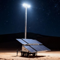 Torre de Iluminación Solar de Nueva Llegada con 8 Paneles Solares de 300W para Iluminación de Construcción en Exteriores