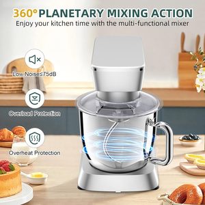 Batidora de Pedestal de Acero Inoxidable de 10L y 2200W con Gancho Amasador para Cocina Doméstica, Eléctrica, Venta al por Mayor OEM - Product Image 2