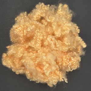 Hcs 3D 64mm 32mm rỗng liên hợp siliconised cam Polyester PSF sợi cho nhồi gối - Product Image 2