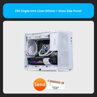 Aluminium Xiaobao E90 Compact ATX Petit Boîtier Refroidissement Air/Eau Simple Portable MATX Mini Ordinateur Boîtier Principal en Stock Fenêtre