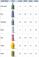 Ensemble de 7 vases à fleurs en céramique Morandi, vase à fleurs moderne pour table, décoration de la maison
