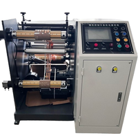 Machine de rembobinage de refente de rouleau d'étiquettes imprimées adhésives personnalisées de haute précision avec servomoteur à écran tactile