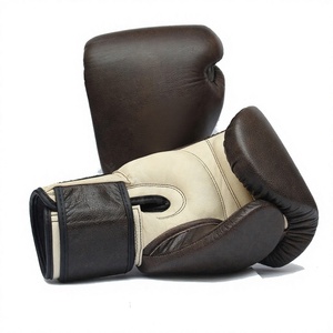 Professional Boxing Gloves Multi Layer <b>Foam</b> Padding Genuine Leather Custom Logo Factory OEM Supplier Wholesale - Product Image 1