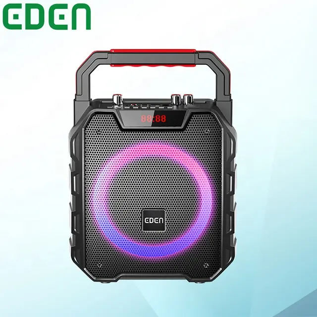 Serbia Hot Sale EDEN Single 6.5 Inch LED Light Portable Handle Party Speaker Mini Audio Speaker Sound Box ED-617