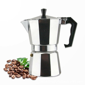 Hoge kwaliteit aluminium Moka pot, nieuwe premium draagbare koffiezetapparaat voor gas- en elektrische kookplaten. - Product Image 2