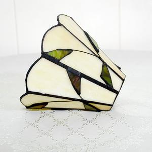 Night Light Accessories <strong>Glass</strong> Replacement <strong>Lampshade</strong> Vintage 6 Inch White Blue Green Leaf Shade Cover for Chandelier Table Lamp - Product Image 6