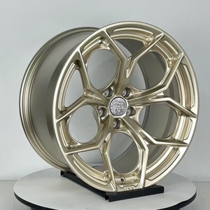 Rines de Aleación Forjados de <span class=keywords><strong>5</strong></span> Radios en Color Dorado de 18, 19 y 20 Pulgadas 5x114.3 para Autos <span class=keywords><strong>BMW</strong></span>, BENZ, TESLA, con Cubos de Rueda OEM ODM - Product Image 2