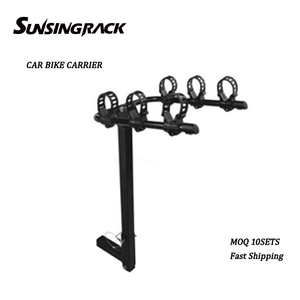 <span class=keywords><strong>Porte</strong></span>-vélos universel en acier durable pour toit de voiture avec adaptateur de fixation sur <span class=keywords><strong>attelage</strong></span>, pour 3 vélos et rangement de bagages de voyage - Product Image 1