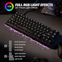 Clavier de jeu mécanique OEM ODM X68 HE RT 60 touches filaire TKL noir avec interrupteurs magnétiques à effet Hall à actionnement réglable et fréquence de polling 8KHz