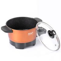 Top vente petit 2.5L antiadhésif multi-fonction cuisinière Portable électrique poêle marmite électrique marmite électrique avec support à vapeur