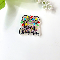 Broche décorative de Noël à injection de carburant, à paillettes liquides et à musique, avec motifs Père Noël, Élan et Sapin de Noël, accessoires de badge