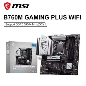 MSI B760M GAMING PLUS WIFI <span class=keywords><strong>DDR5</strong></span> compatible con CPU14600KF/13600KF/<span class=keywords><strong>12600KF</strong></span> Intel B760/LGA 1700 placa base de computadora - Product Image 2
