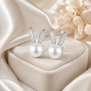 Orecchini a Perno a Forma di Coniglietto, Design Animale, Accessori per Orecchie per Uso Quotidiano - Product Image 4