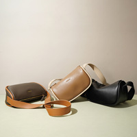 Vente en gros de sac à bandoulière en cuir véritable pour femmes, mode décontractée, sac à bandoulière, couleur contrastée, sac pour femmes en cuir de vachette