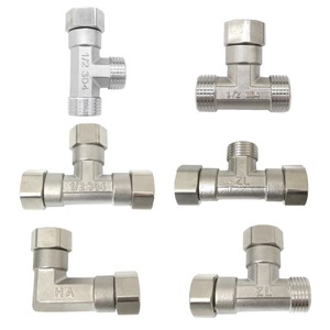 Unión en T de Acero Inoxidable 304 Roscada de 1/2 Pulgada para Calentadores de Agua y Sistemas Solares - Product Image 1