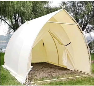 Tente de chasse en toile imperméable pour l'extérieur, tente de montagne pour 4 à 6 personnes, tente de chasse de luxe, tente de villégiature de luxe avec structure en acier - Product Image 1