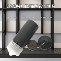 120ml PET plastique clair liquide presser bouteille vide noir gros V3 enfant preuve inviolable couvercles pompe étanchéité shampooing utilisation