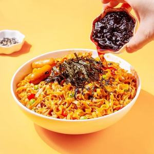健康的な非揚げ物韓国ブルダックラーメンスパイシーインスタントヌードル、ハラール認定バルクOEM工場価格 - Product Image 4