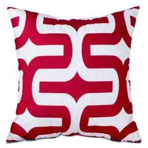 Home Decor <strong>Red</strong> White Moroccan Geometric Single Print Pillow case Polyester Throw Pillow <strong>Cover</strong> 18*18 Inch <strong>Cushion</strong> <strong>Cover</strong> - Product Image 4