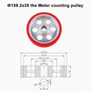 สายพานเคลือบ PU ผิวเซรามิกแบบแบน พร้อมลูกล้อนับจำนวน 159.2*39 OEM สำหรับเครื่องรีดขึ้นรูป - Product Image 4