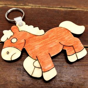 Bracelets promotionnels pour la fête des enfants, porte-clés en bois et ébauches en contreplaqué Pomy - Product Image 5