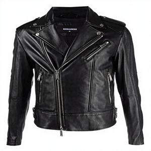 Blouson Bomber en Cuir de Haute Qualité pour Hommes et Femmes, Style Streetwear Printemps, avec Fermeture Éclair et Logo Frontal – Vente en Gros - Product Image 1