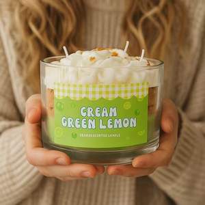 Deliciosas Velas Aromáticas de Cera de Soya Hechas a Mano con Forma Novedosa y Aroma a Crema de Fresa Dulce para un Ambiente Decorativo en el Hogar - Product Image 4