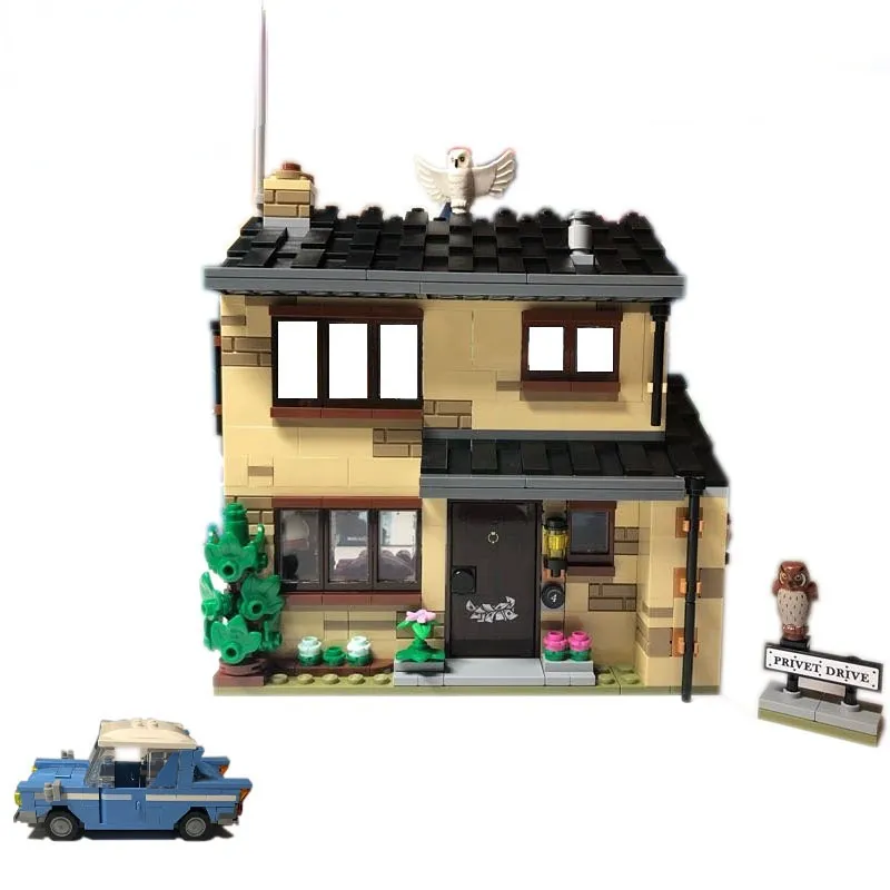 NEW Compatible LegoINGlys Harry Magic Potters Movies 4 Privet Drive 75968 11571 X19071 Collectible Playsets Building Toy Kids