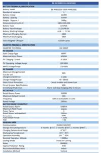 Sistema Todo en Uno de 16KWh+5KW, 51.2V 300Ah, con Balanceador Activo Integrado, Extintor de Incendios, Módulo WiFi y 10 Años de Garantía - Product Image 2