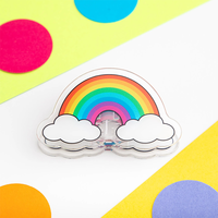 Clips de Plástico Acrílico PP a Bajo Precio, Clips Bonitos para Archivar, Clips de Plástico Acrílico Personalizados con Dibujos Animados, Clips de Papel Acrílico PP para Estudiantes
