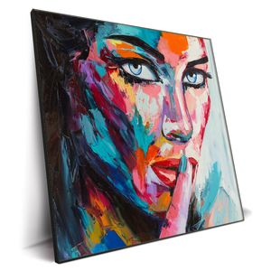 <span class=keywords><strong>Pop</strong></span> Art Peinture À L'huile Style Moderne Premium Qualité Palette Couteau Étiré Toile Support <span class=keywords><strong>Base</strong></span> Aquarelle Sans Cadre - Product Image 4