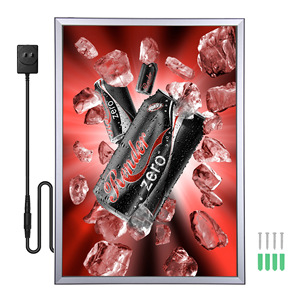 Insegna Luminosa Rettangolare Personalizzata A0-A4 in Lega di Alluminio Ultra-sottile, Bacheca Pubblicitaria Illuminata per Menu, Cartello da Parete Commerciale - Product Image 2